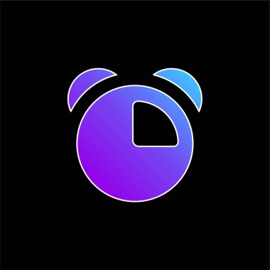 Alarm Saati mavi eğimli vektör simgesi