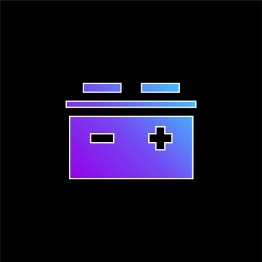 Pil mavi gradyan vektör simgesi