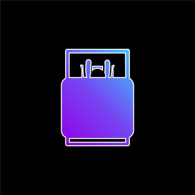 Yatak mavisi gradyan vektör simgesi