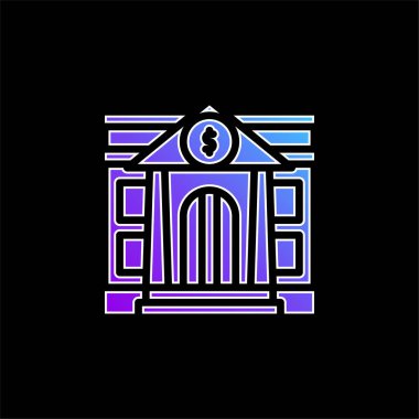 Bankanın mavi gradyan vektör simgesi