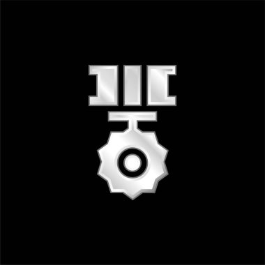 Rozet gümüş kaplama metalik simge