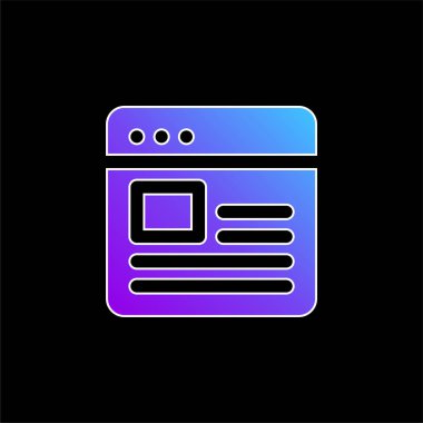 Günlük mavi gradyan vektör simgesi