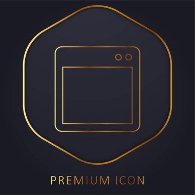 Temel Pencere Görünümü Altın Satır prim logosu veya simgesi