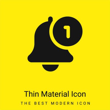Active minimal bright yellow material icon clipart