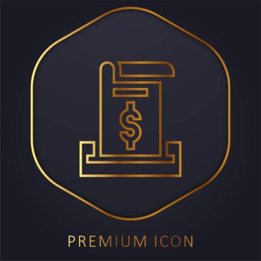 Bill Golden Line premium logosu veya simgesi