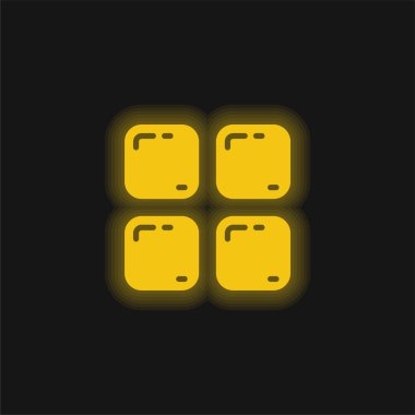 Parlak sarı neon simgesini uygular