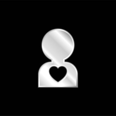 Gümüş kaplama metalik simge