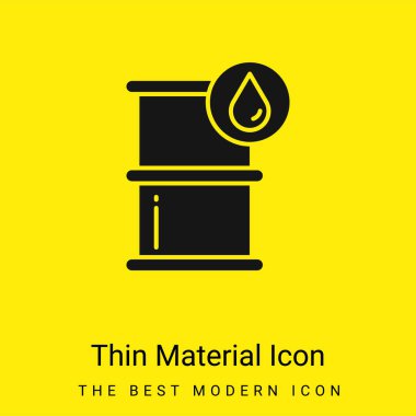 Barrel minimal bright yellow material icon clipart