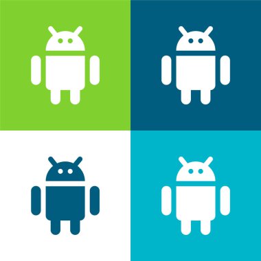 Android Düz Renk en az simge kümesi