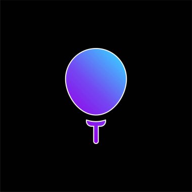 Balon mavi gradyan vektör simgesi