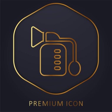 Göğüs Pompası Altın Hat prim logosu veya simgesi