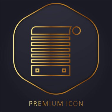 Kör altın çizgi prim logosu veya simgesi