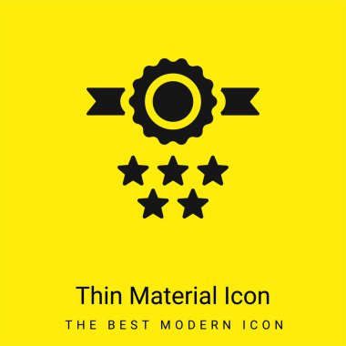 Rozet en az parlak sarı madde simgesi