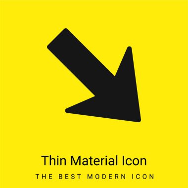 Ok Gösterimi Asgari düzeyde parlak sarı malzeme simgesi