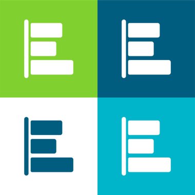 Çubuk Tablosu Düz Renk en az simge kümesi