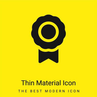 Rozet en az parlak sarı madde simgesi