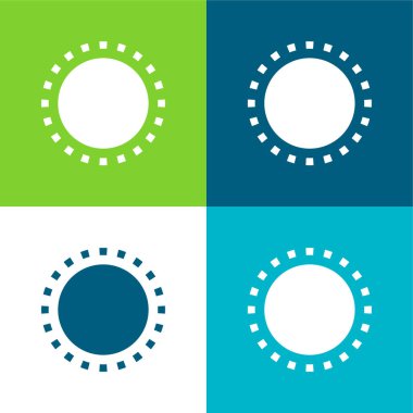 Görünüm Düz 4 renk en küçük simge kümesi