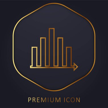 Altın çizgi prim logosunu ya da simgesini analiz et