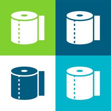 Bandaj Düz 4 renk en küçük simge kümesi