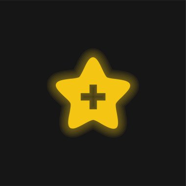 Favorilere Sarı parlak neon simgesi ekle