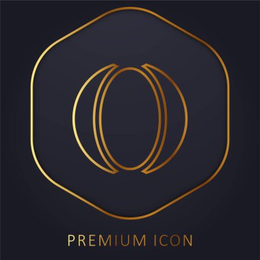 Top altın çizgi premium logo veya simge