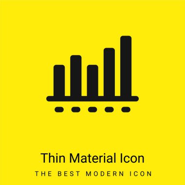 Çubuk Çizelgesi en az sarı malzeme simgesi