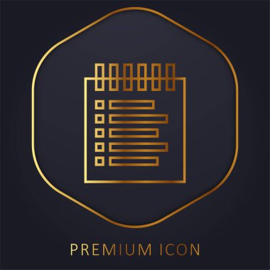 Rezervasyon Listesi Altın Hat premium logosu veya simgesi