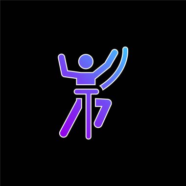 Macera mavi gradyan vektör simgesi