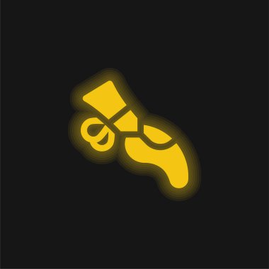 Bale sarısı parlak neon simgesi