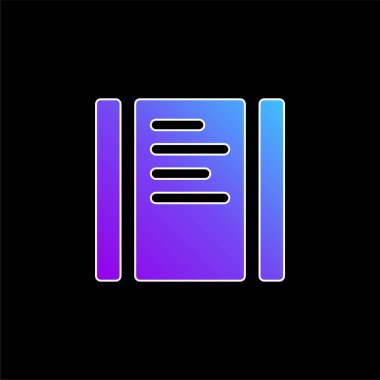 Yatay mavi eğimli vektör simgesini kaydırmak için Siyah Metin Sayfası