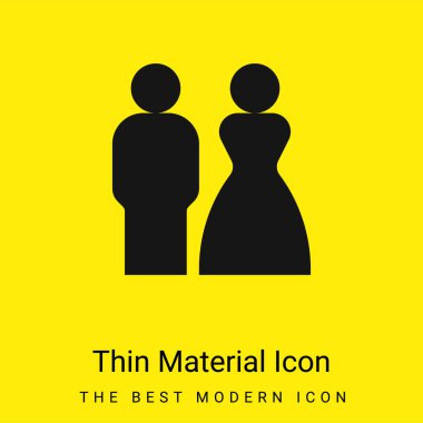 Gelin ve Damat en az parlak sarı malzeme simgesi