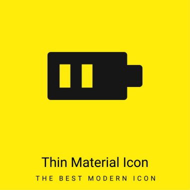 Pil en az parlak sarı madde simgesi