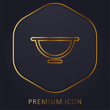 Altın çizgi prim logosu veya simgesi