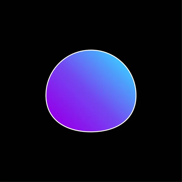 stock vector Black Oval blue gradient vector icon