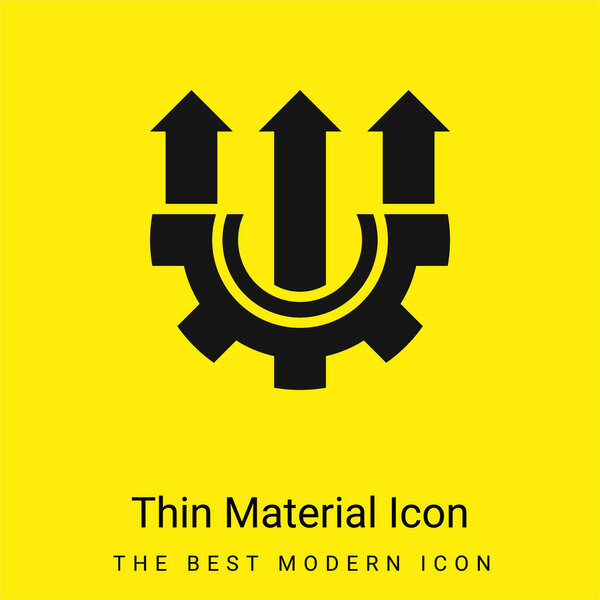 Analysis minimal bright yellow material icon