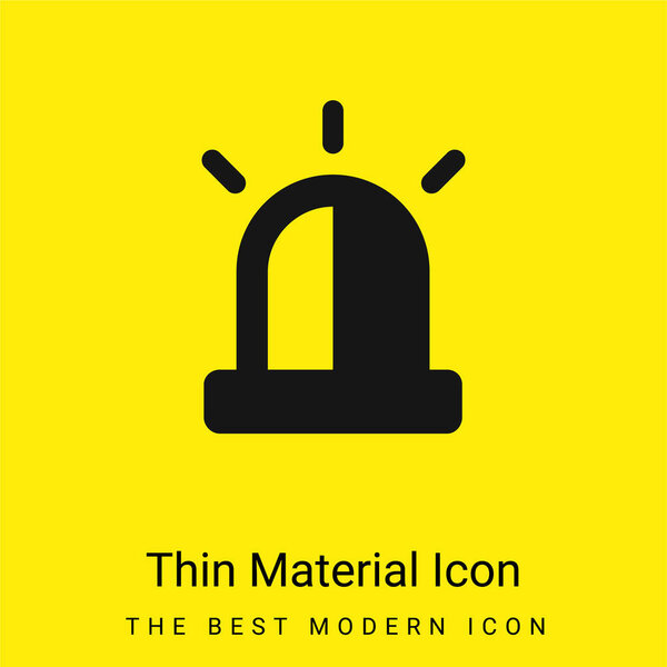 Сигнализация минимальный ярко-желтый материал значок