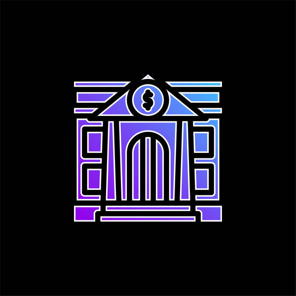 Значок голубого градиента