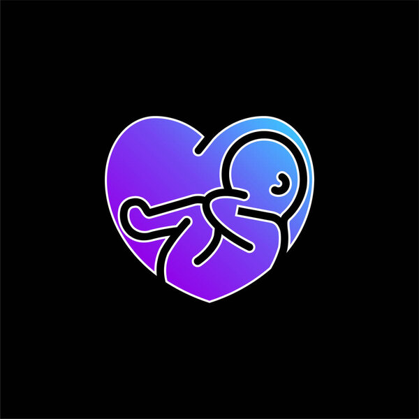 Baby blue gradient vector icon