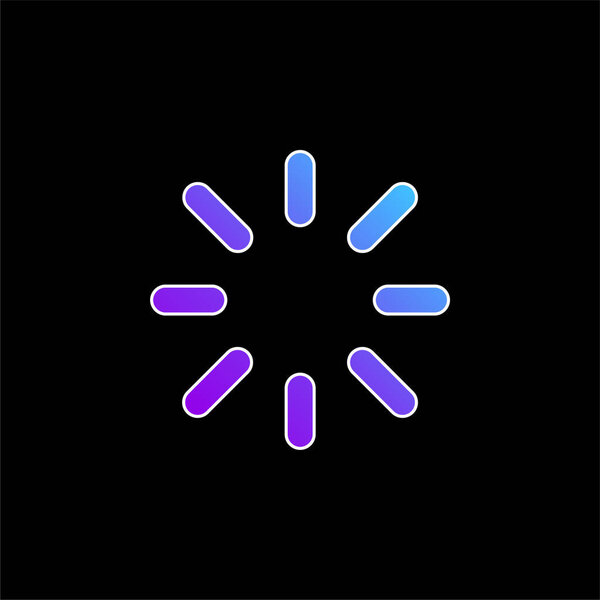 Birghtness blue gradient vector icon