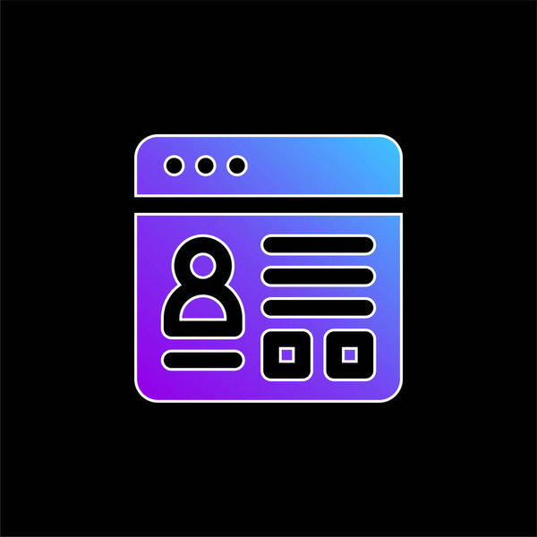 Account blue gradient vector icon