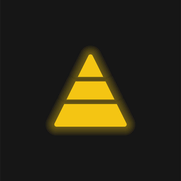 Аналитика жёлтый светящийся неон