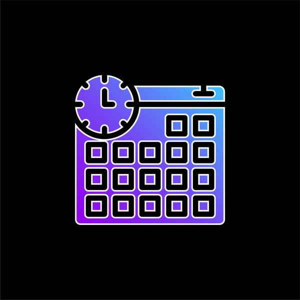 Appointment blue gradient vector icon