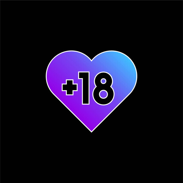 Adult blue gradient vector icon