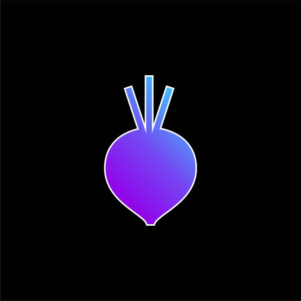Beet blue gradient vector icon