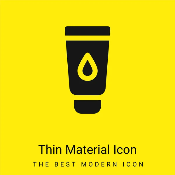 Baby Cream Minimal Bright Yellow Material Icon — Stock Vector