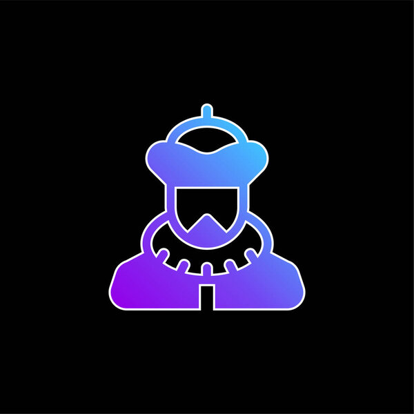 Значок барона Синего градиента