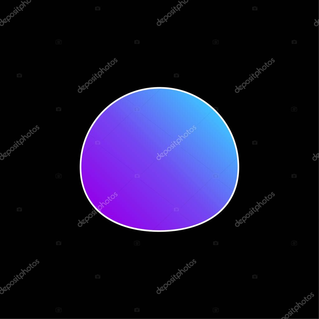 Black Oval blue gradient vector icon