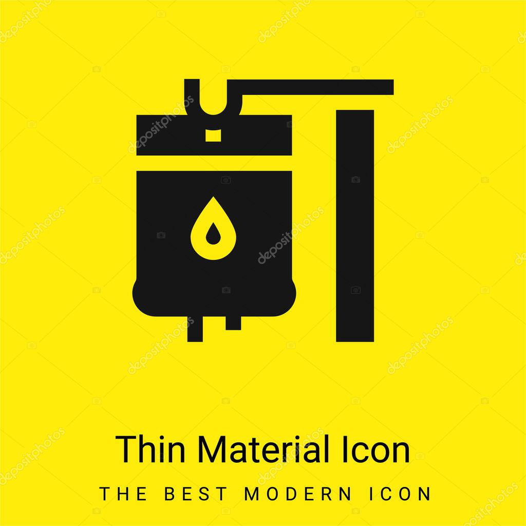 Blood minimal bright yellow material icon