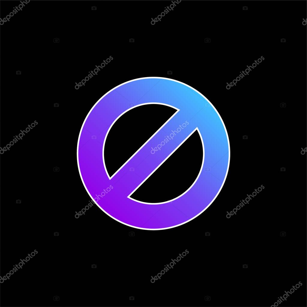 Block blue gradient vector icon