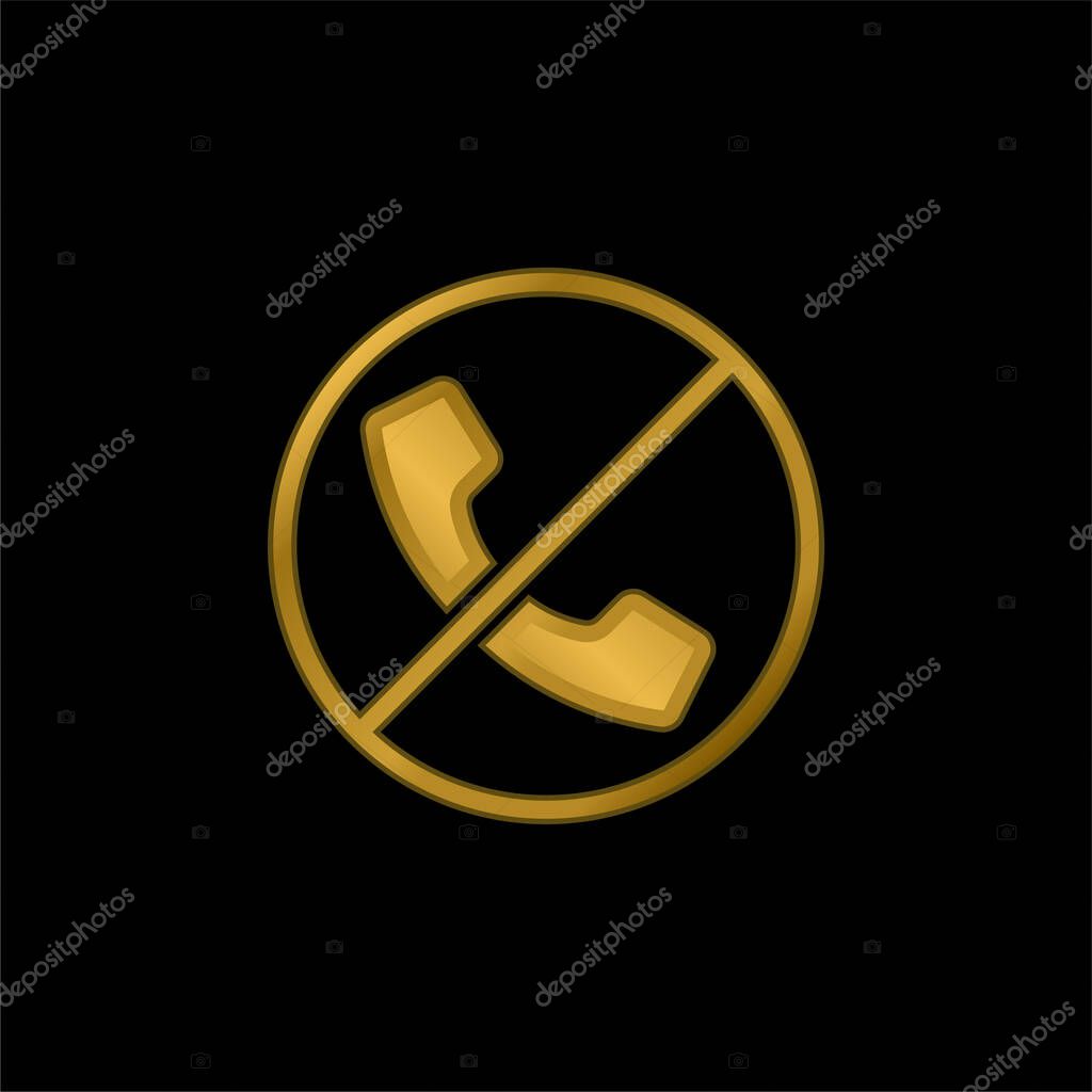 Blocked gold plated metalic icon or logo vector